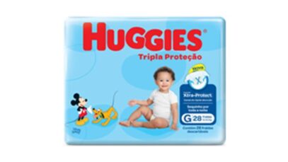 Huggies Tripla Proteção com nova tecnologia