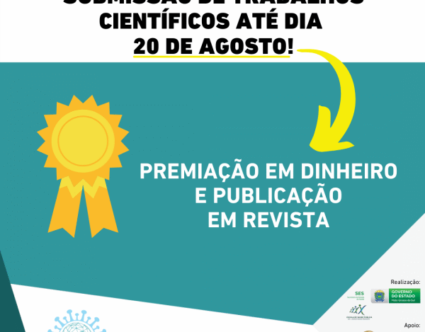 A inscrição, que é gratuita, pode ser realizada clicando aqui. A participação garante certificado e contempla, além de palestras, premiações para trabalhos científicos.