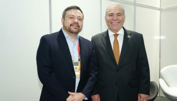 Nesta manha dia 14 o Abrafarma Future Trends recebeu o ministro da Saude Marcelo Queiroga aqui com o CEO Sergio Mena Barreto