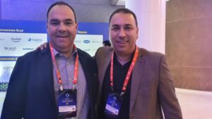 Ricardo Cançado, diretor da Rede Drogal; e Julio Nascimento, diretor comercial da Expand Farma