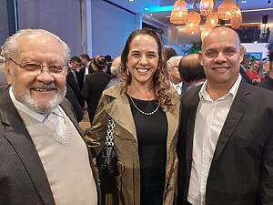 Associativismo marcou presenca com Nilson Ribeiro e Tatiana Ribeiro da Abrafad e Gilvanio Rodrigues Universal Farma