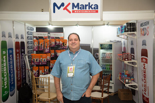 Carlos Moreli proprietario da Marka Distribuidora atacado prestigiou tambem a feira