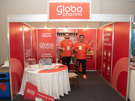 Fernando Trento e Jairo Oliveira representaram a Globo Pharma