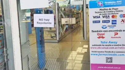 Falta de repelentes