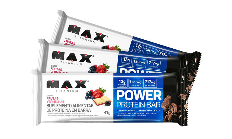Max Titanium lança Power Protein Bar