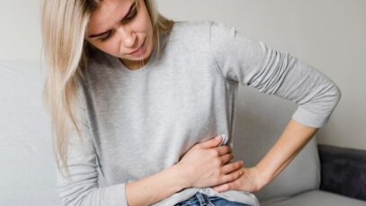 dor no lado esquerdo da barriga