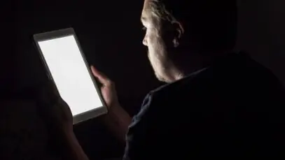 luz azul faz mal