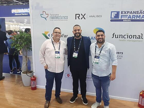 Farmacon ressaltou a importancia da inteligencia tributaria com os socios Leandro Curado Marcus Cordeiro e Sergio Vianna