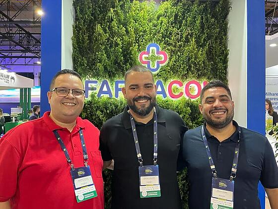 Trio de socios da Farmacon celebra novas parcerias e ricas conexoes com o setor Leandro Curado Marcus Cordeiro e Sergio Vianna