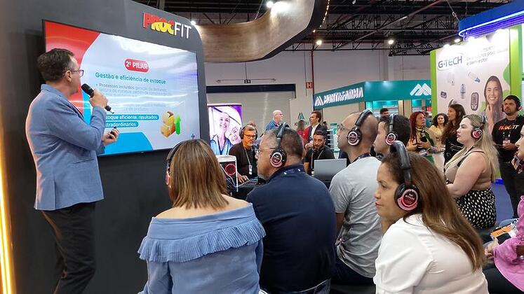 Mini palestras fazem sucesso no estande da Procfit 1