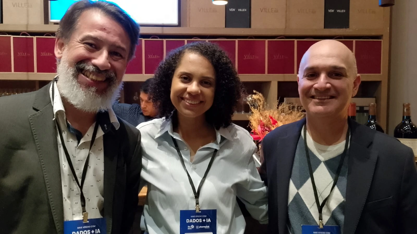 Alessandra Campo Mariano (Nivea) junto de Marco Terceiro e Rodrigo Galesi, da Intyerplayers
