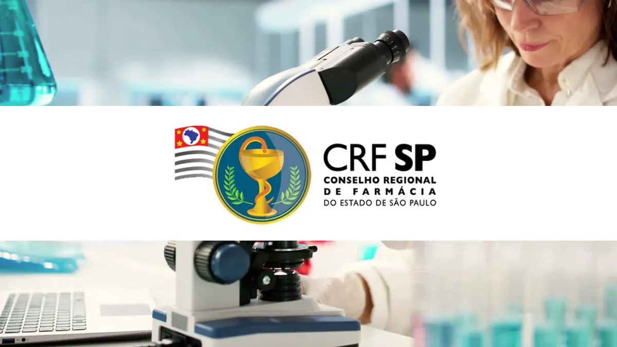 Imagem do logo do CRF-SP (Conselho Regional de Farmácia do Estado de São Paulo) 