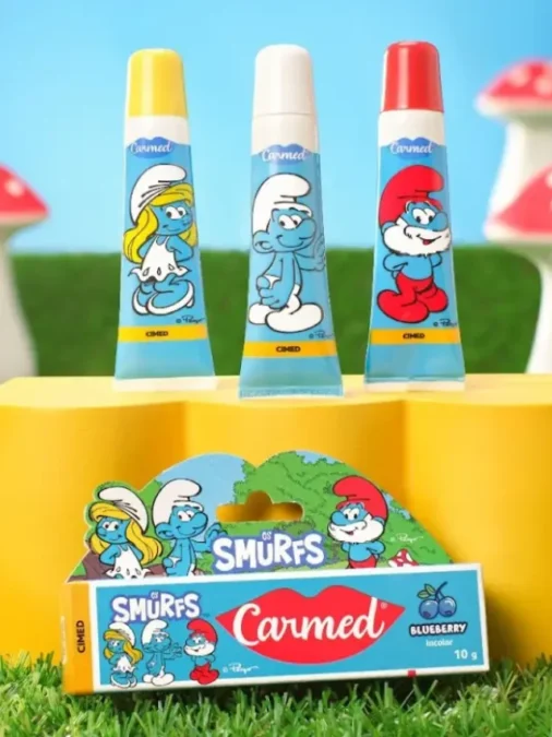 Explosão de vendas: Carmed Smurfs conquista o público com edição limitada Carmed Smurfs linha de produtos edição