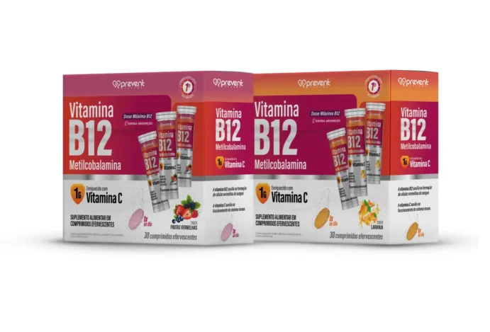 Disponível em embalagens com 30 comprimidos, apresentação é enriquecida com vitamina C Prevent Pharma inova com vitamina B12 efervescente