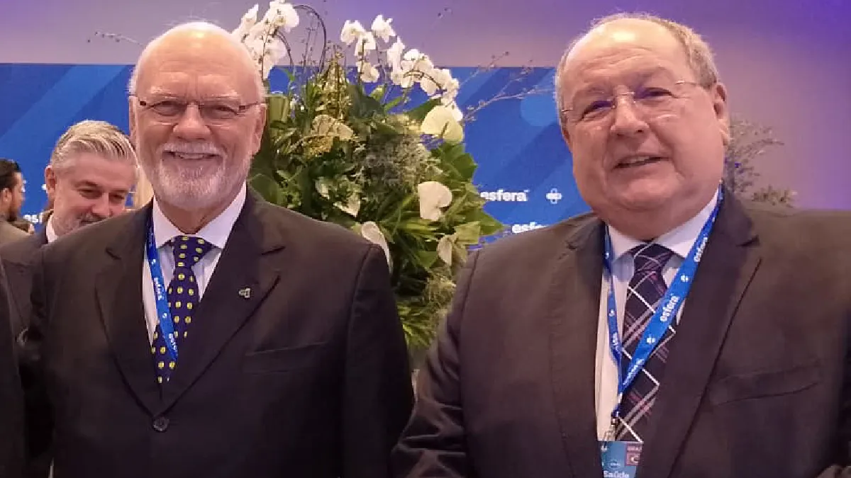Reginaldo Aricuri (Grupo FarmaBrasil) e Nelson Mussolini (Sindusfarma)