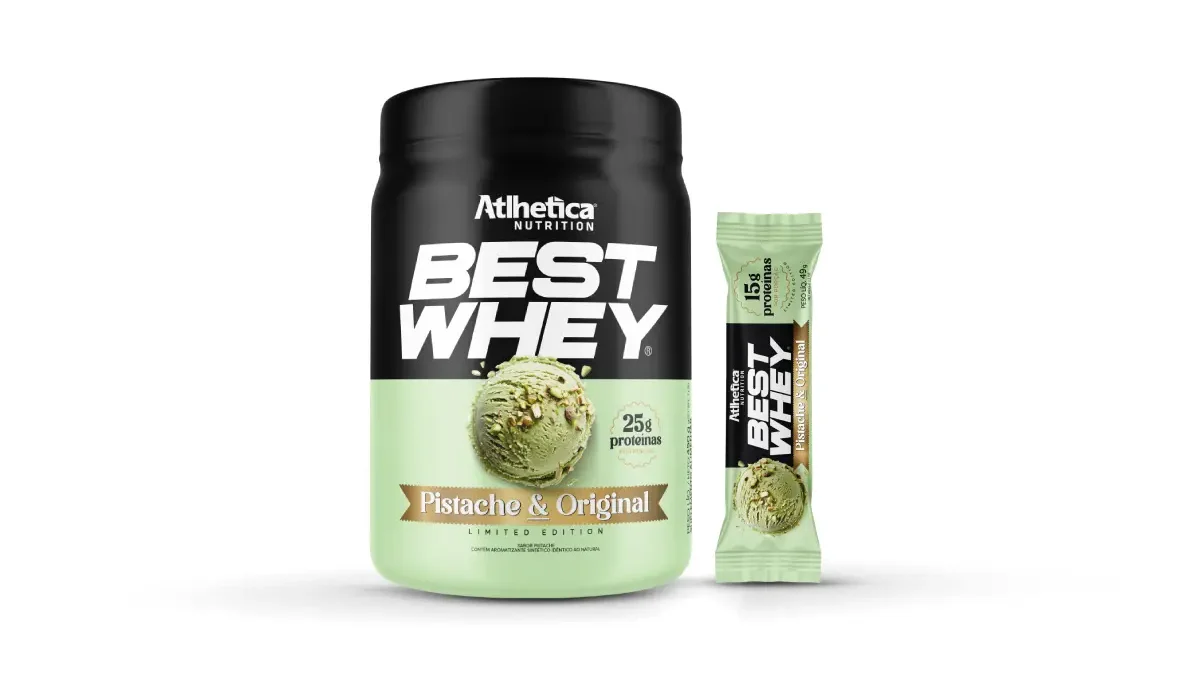 Atlhetica lança Whey sabor pistache