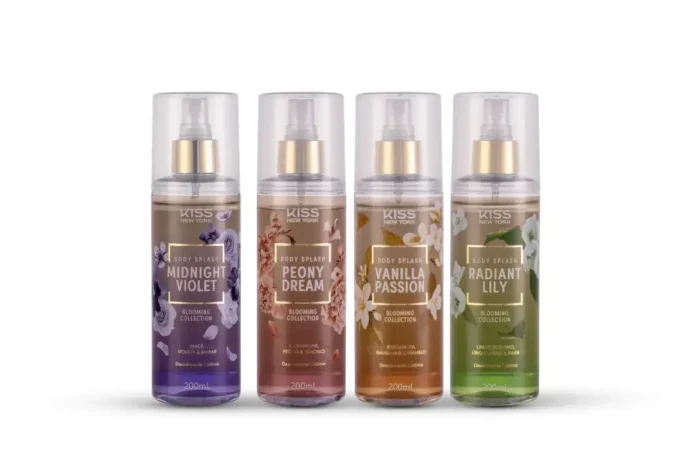 Nova linha de body splashes traz quatro fragrâncias veganas inspiradas nas flores, com leveza e sofisticação Kiss New York apresenta Blooming Collection
