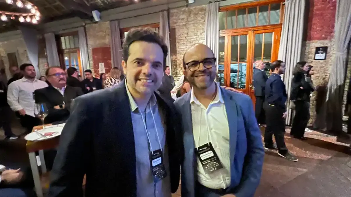 Rogério Castilho (BPS) e Marcondes Pereira (Pfizer) evento é atrativo pelo networking