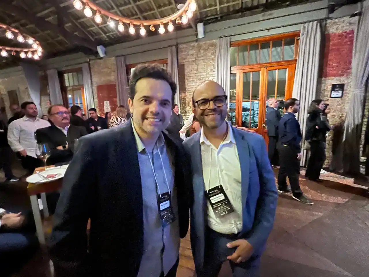 Rogério Castilho (BPS) e Marcondes Pereira (Pfizer) evento é atrativo pelo networking