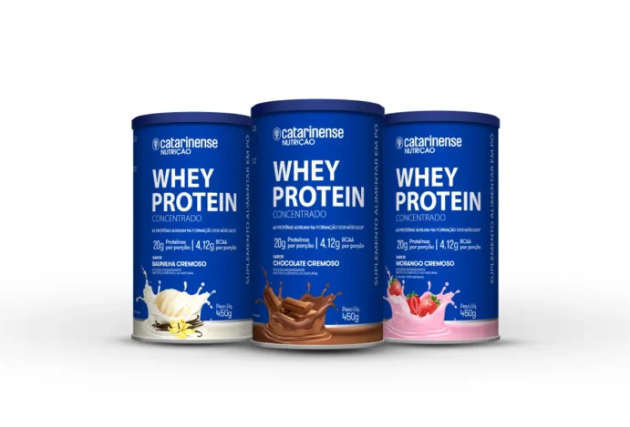 Catarinense lança sua primeira linha de Whey Protein