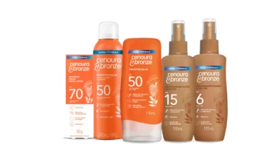 Cenoura & Bronze renova linha de protetores solares para 2026