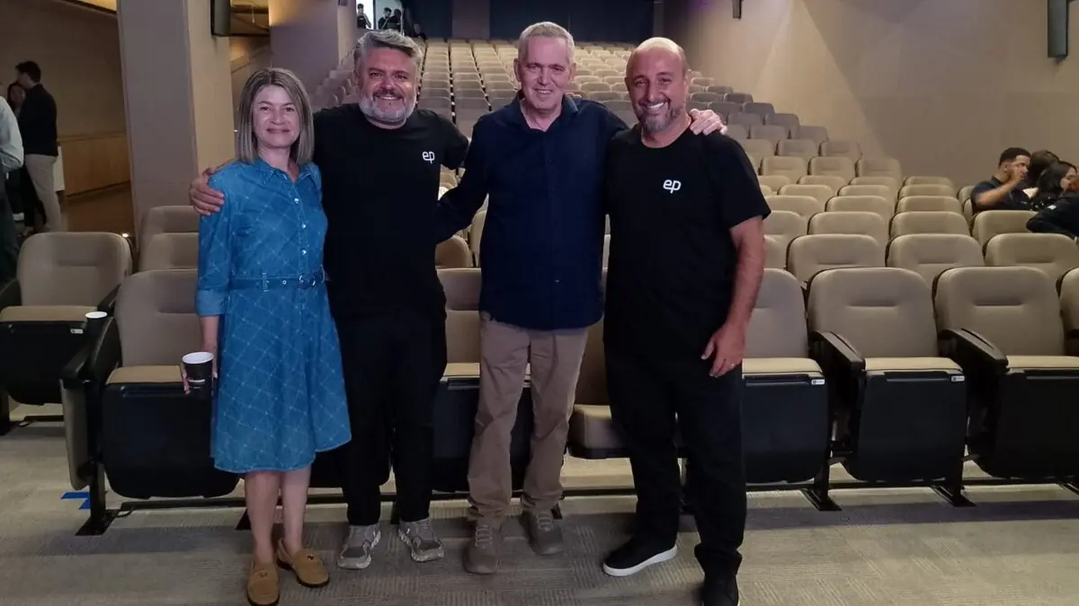 Equipe E-pharma, Edy Lopes, Christiano Moreira e Wilson de Oliveira