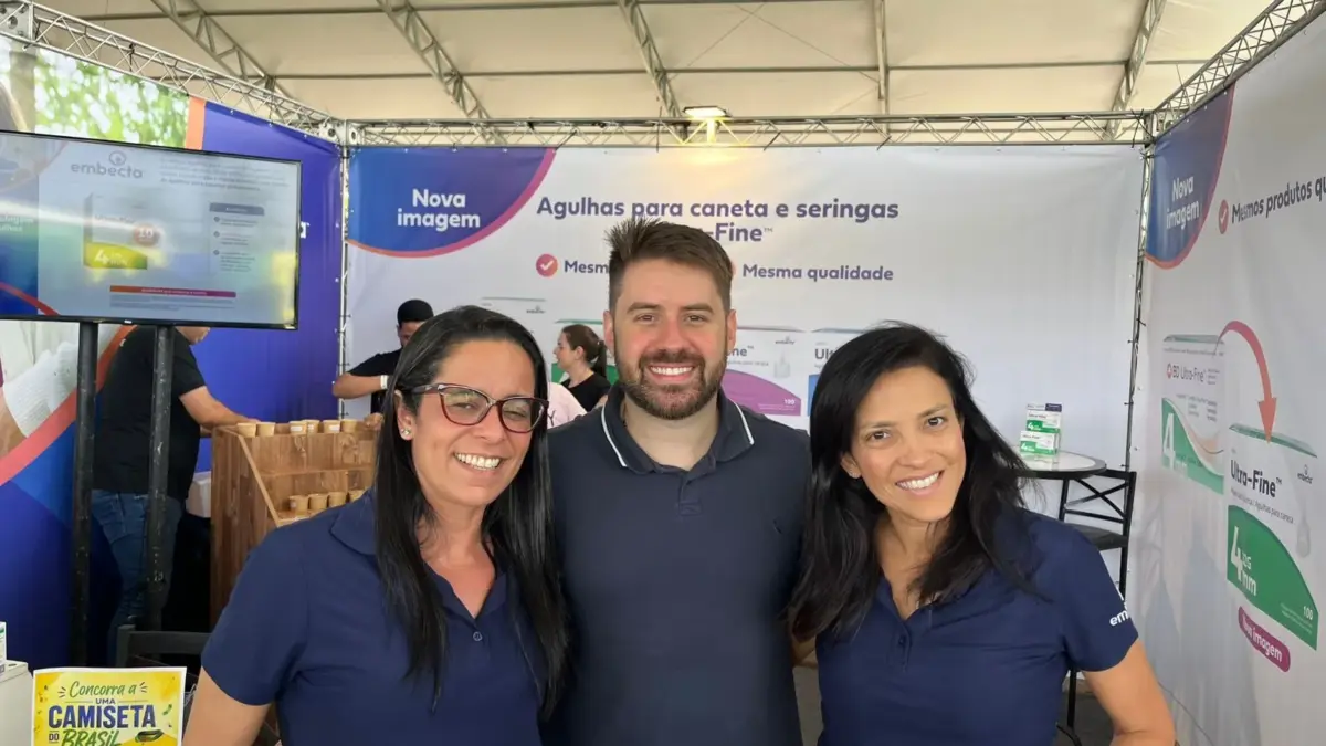 Braço da BD, a Embecta estreou na feira, que foi o um sucesso em novos relacionamentos