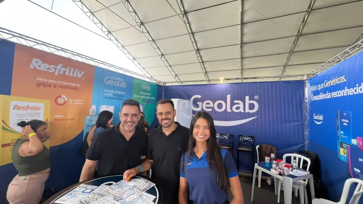 O diretor comercial Aramis Domont não pode comparecer, mas a Geolab esteve muito bem representada no evento