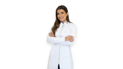 Jaleca destaca jaleco feminino com corte slim